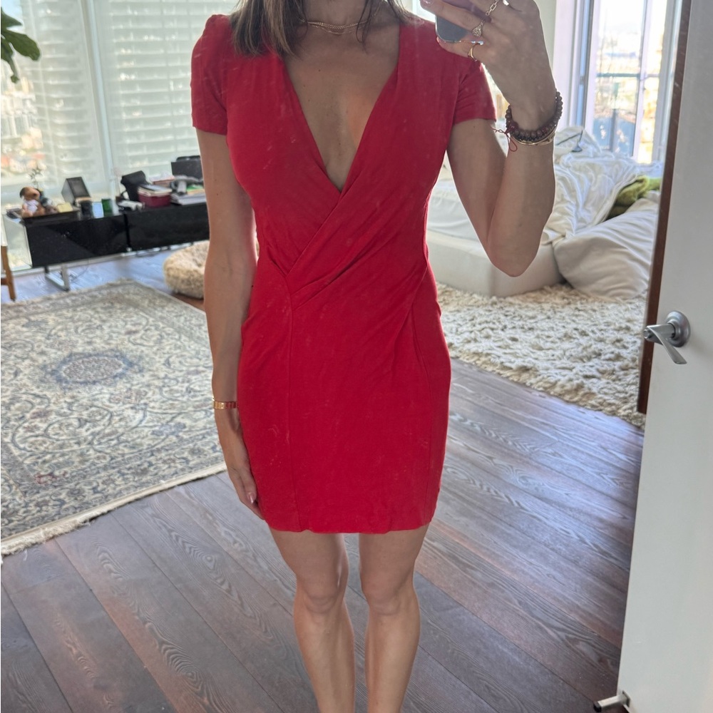 French Connection red mini dress size 4